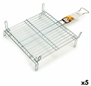 Grill Double 45 x 45 cm Zinc-plated steel (5 Units)