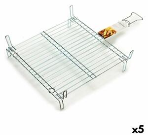 Grill Double 50 x 50 cm Zinc-plated steel (5 Units)