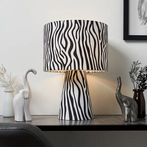 Kat Zebra Print Table Lamp