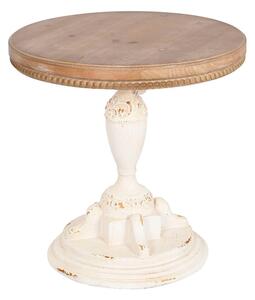 Side table Home ESPRIT White Natural Fir 55 x 55 x 57 cm