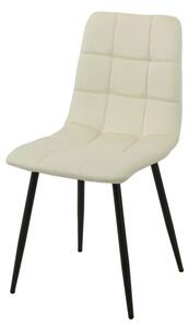 Chair Romimex White Velvet Metal 45 x 89 x 55 cm