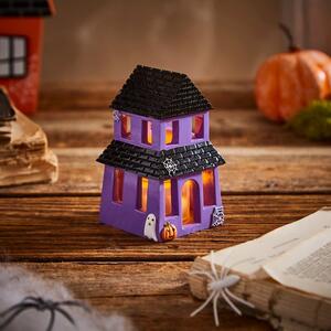 Light Up Resin Haunted House Tealight Holder