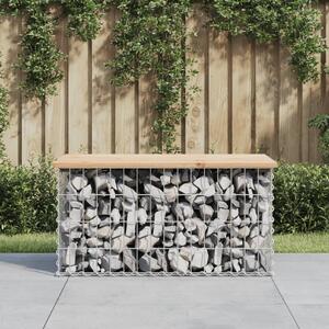 Garden Bench Gabion Design 83x44x42 cm Solid Wood Pine