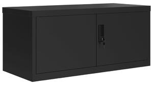 File Cabinet Black 90x40x40 cm Steel