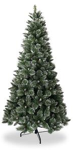 Shimmery Bristle 7ft Christmas Tree with Cones & Silver Glitter | Roseland