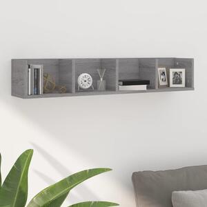 CD Wall Shelf Grey Sonoma 100x18x18 cm Engineered Wood