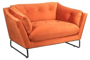 The Snuggler Button Chair - Burnt Orange