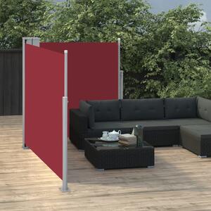 Retractable Side Awning Red 100x600 cm