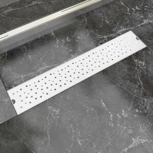 Linear Shower Drain Bubble 630x140 mm Stainless Steel