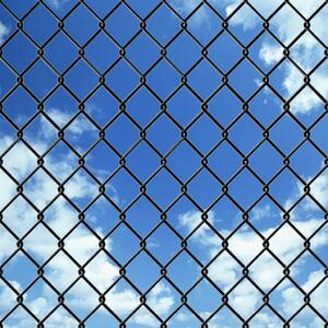 Chain Link Fence with Spike Anchors 0.8x25 m Grey