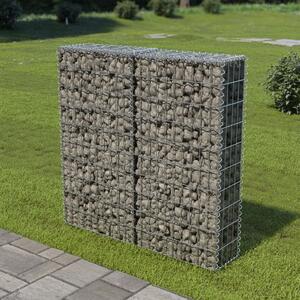 Gabion Wall with Covers Galvanised Steel 100x20x100 cm