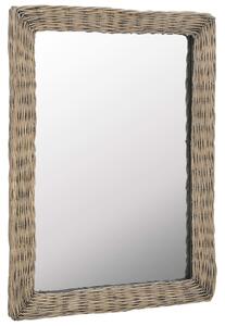 Mirror Wicker Brown 60x80 cm