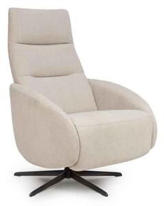 Torino Fabric Swivel Recliner Chair in Natural