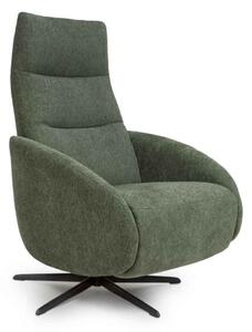 Torino Fabric Swivel Recliner Chair in Green