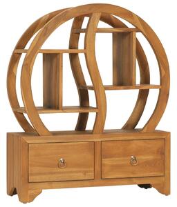 Cabinet with Yin Yang Shelf 68x26x83 cm Solid Teak Wood