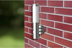 Outdoor Wall Lamp with Motion Detector Stainless Steel