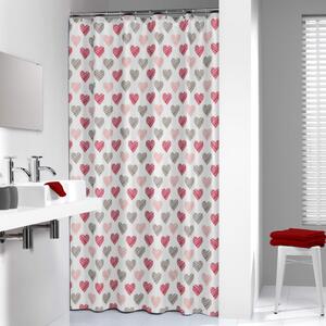 Sealskin Shower Curtain Amor 180 cm Red 235241359