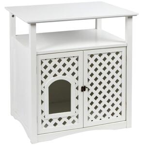 Kerbl Litterbox Cabinet Helena 64x46x65 cm White 82662