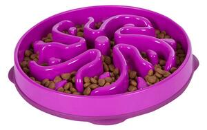 Outward Hound Slow Feeder for Dogs Slo Bowl Flower Purple 1579