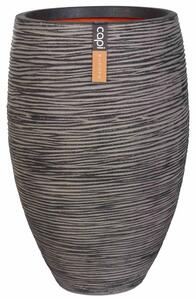 Capi Vase Nature Rib Elegant Deluxe 40x60 cm Anthracite KOFZ1131