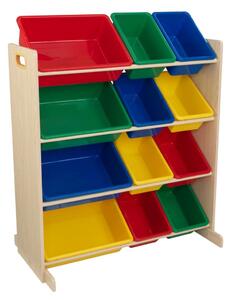 KidKraft Toy Storage Unit Sort It & Store It Primary and Natural