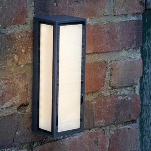 Dar ARH2139 Arham 1 Light Outdoor Wall Light In Grey With Frosted Glass