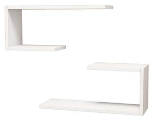 Homemania Wall Shelf Set J2 60x20x27 cm White