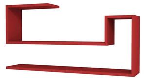 Homemania Wall Shelf Airy 100x22x50cm Red
