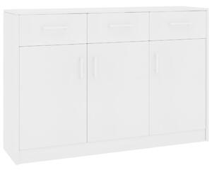 Sideboard White 110x30x75 cm Chipboard