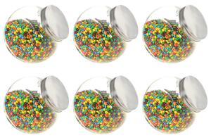 Candy Jars 6 pcs 19.5x13.5x19.5 cm 3000 ml