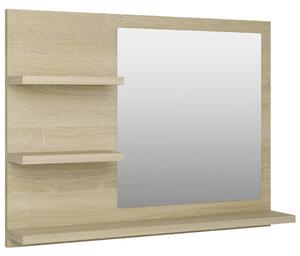 Bathroom Mirror Sonoma Oak 60x10.5x45 cm Engineered Wood