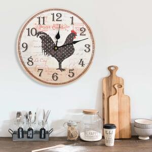 Wall Clock with Chicken Design Multicolour 30 cm MDF