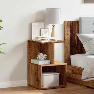 Aponka Wooden Bedside Cabinet With 1 Self - Brown