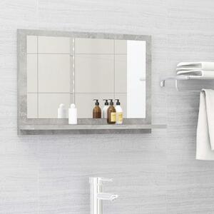 Bathroom Mirror Concrete Grey 60x10.5x37 cm Engineered Wood