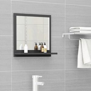 Bathroom Mirror Grey 40x10.5x37 cm Engineered Wood