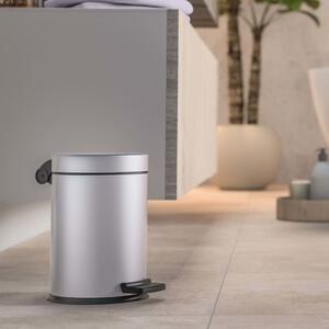 Hailo Pedal Bin Solid S 4L Stainless Steel