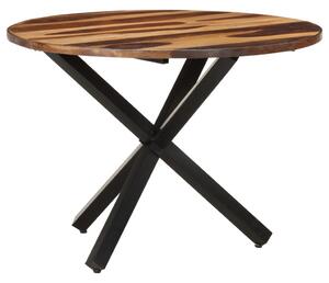 Dining Table 100x100x75 cm Acacia Wood with Sheesham Finish