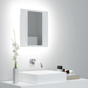 LED Bathroom Mirror Cabinet White 40x12x45 cm