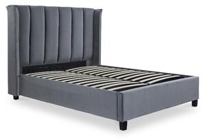 Mia Velvet Ottoman Storage Bed 4'6