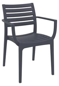 Netris Arm Chair - Dark Grey