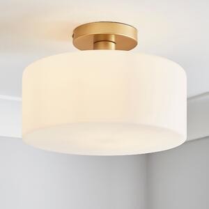 Amelie Opal Glass Flush Ceiling Light