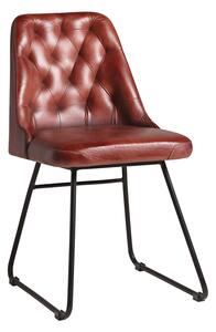 Farland Side Chair - Leather Vintage Red
