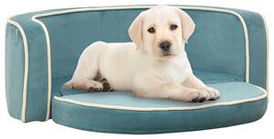 Foldable Dog Sofa Turquoise 73x67x26 cm Plush Washable Cushion