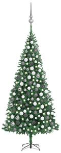 Artificial Christmas Tree with LEDs&Ball Set LEDs 300 cm Green