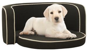 Foldable Dog Sofa Dark Grey 76x71x30 cm Linen Washable Cushion