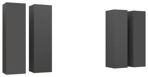TV Cabinets 4 pcs Grey 30.5x30x110 cm Engineered Wood