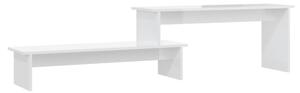 TV Cabinet High Gloss White 180x30x43 cm Engineered Wood