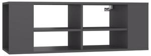 Wall-Mounted TV Cabinet Grey 102x35x35 cm Engineered Wood