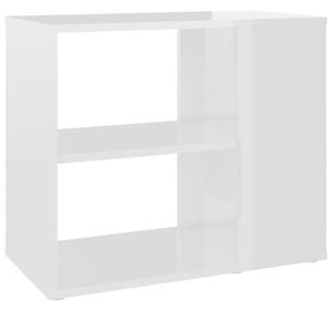 Side Cabinet High Gloss White 60x30x50 cm Engineered Wood