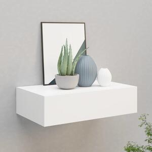 Wall-mounted Drawer Shelf White 40x23.5x10 cm MDF